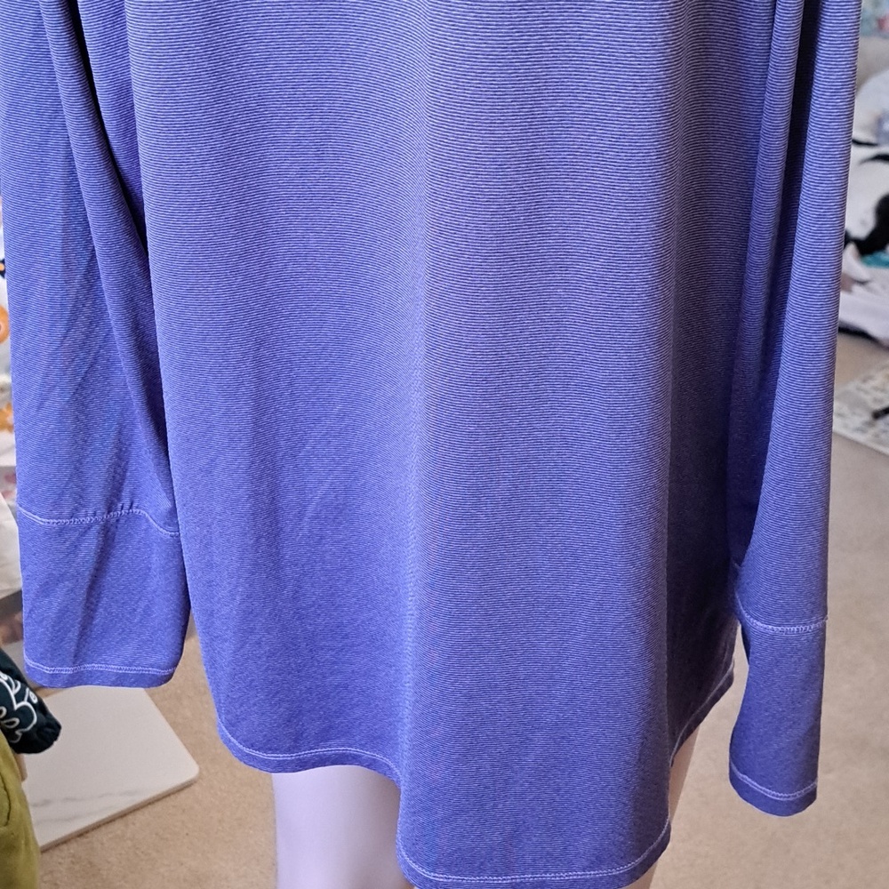 .ia Sport 1X V-Neck Long Sleeve Women's Top - Purple Ptp 24" - Picture 6 of 8